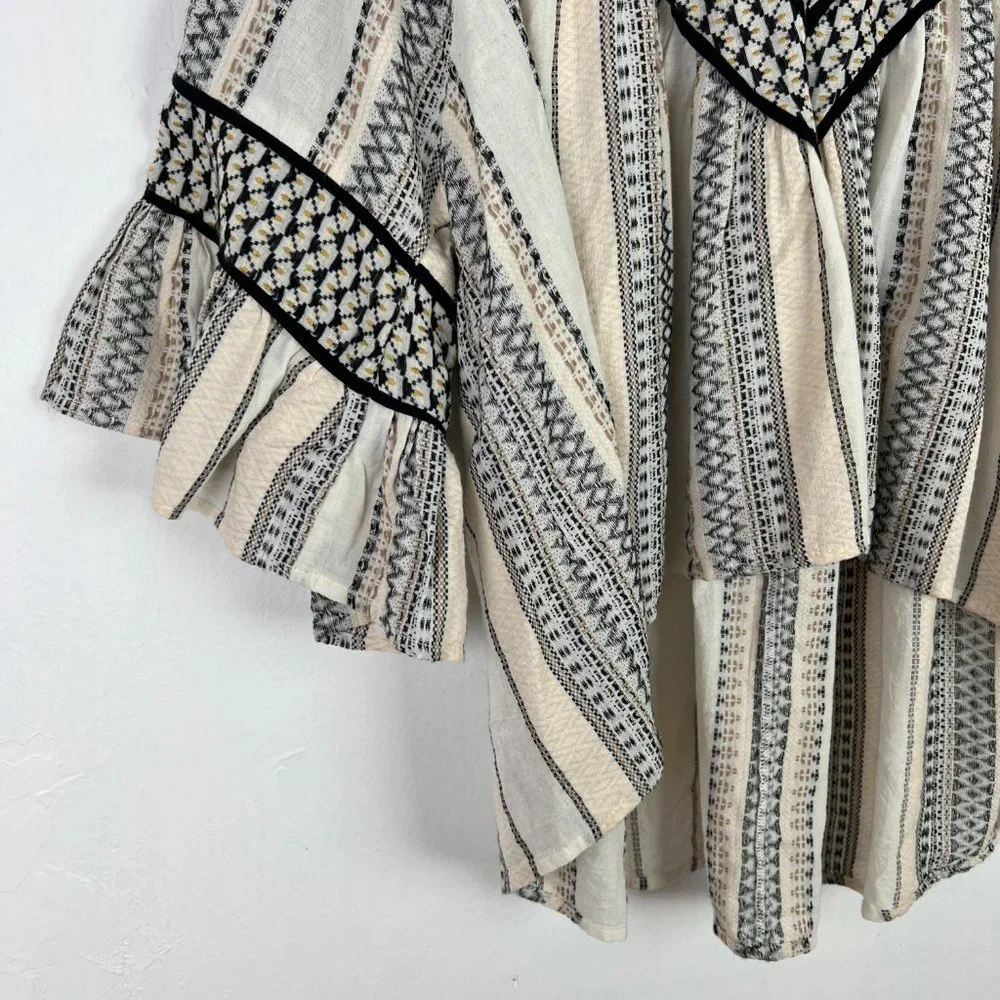 Free People Running On A Dream Top Embroidered Size Large L GUC L2537 - Picture 5 of 16